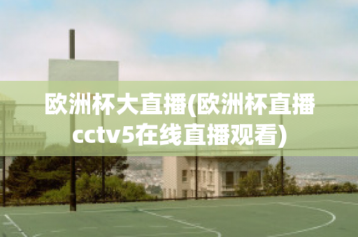 欧洲杯大直播(欧洲杯直播cctv5在线直播观看)