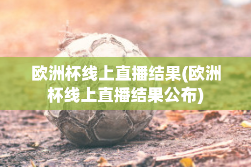 欧洲杯线上直播结果(欧洲杯线上直播结果公布)