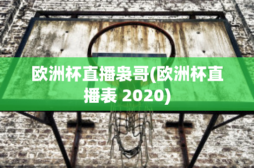 欧洲杯直播袅哥(欧洲杯直播表 2020)