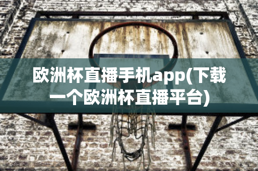 欧洲杯直播手机app(下载一个欧洲杯直播平台)