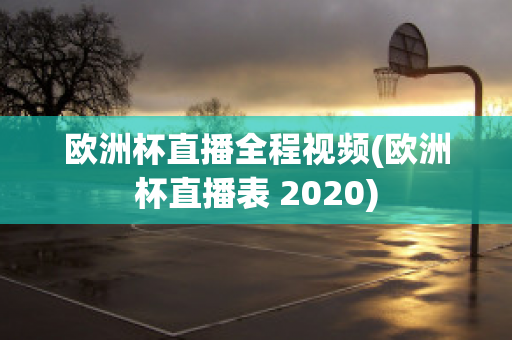 欧洲杯直播全程视频(欧洲杯直播表 2020)