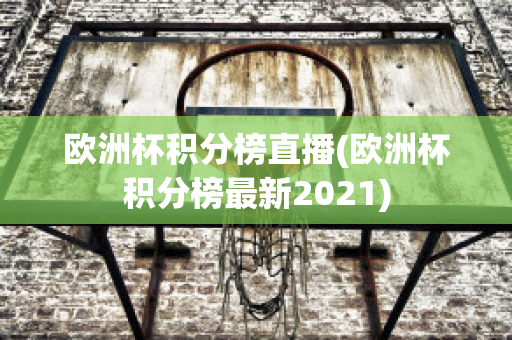 欧洲杯积分榜直播(欧洲杯积分榜最新2021)