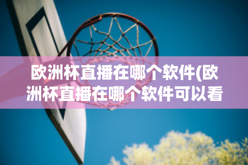 欧洲杯直播在哪个软件(欧洲杯直播在哪个软件可以看)