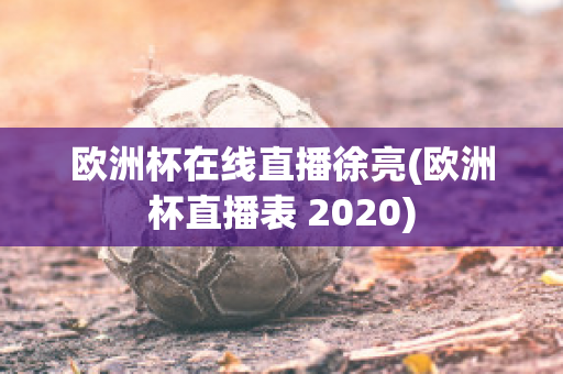 欧洲杯在线直播徐亮(欧洲杯直播表 2020)