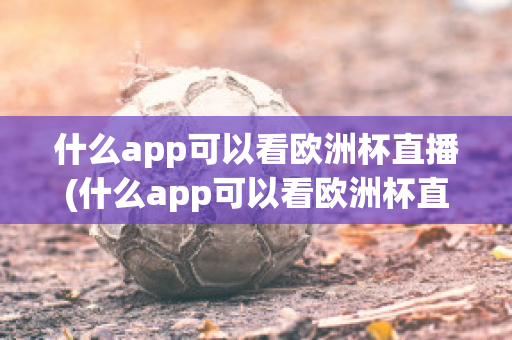 什么app可以看欧洲杯直播(什么app可以看欧洲杯直播视频)