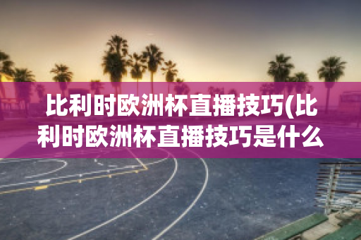 比利时欧洲杯直播技巧(比利时欧洲杯直播技巧是什么)