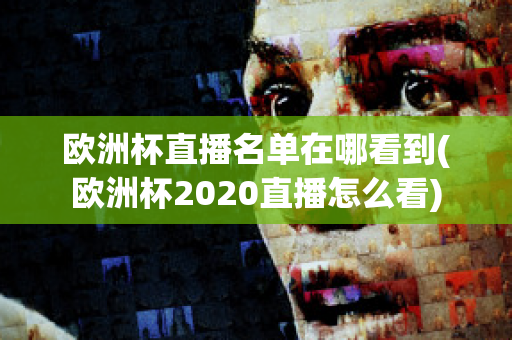 欧洲杯直播名单在哪看到(欧洲杯2020直播怎么看)