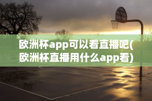 欧洲杯app可以看直播吧(欧洲杯直播用什么app看)