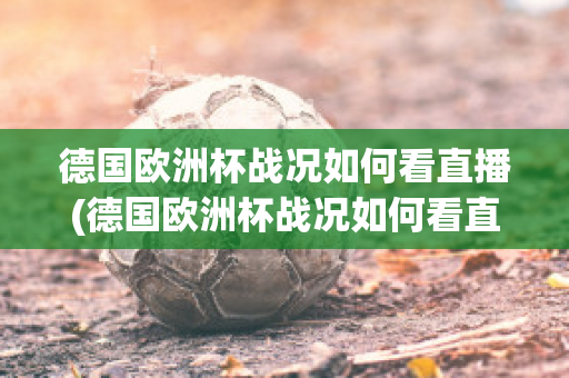 德国欧洲杯战况如何看直播(德国欧洲杯战况如何看直播回放)