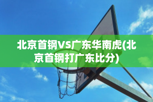 北京首钢VS广东华南虎(北京首钢打广东比分)