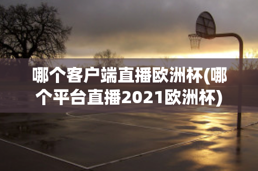 哪个客户端直播欧洲杯(哪个平台直播2021欧洲杯)