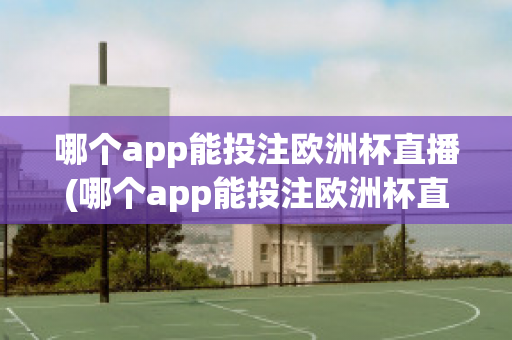 哪个app能投注欧洲杯直播(哪个app能投注欧洲杯直播软件)