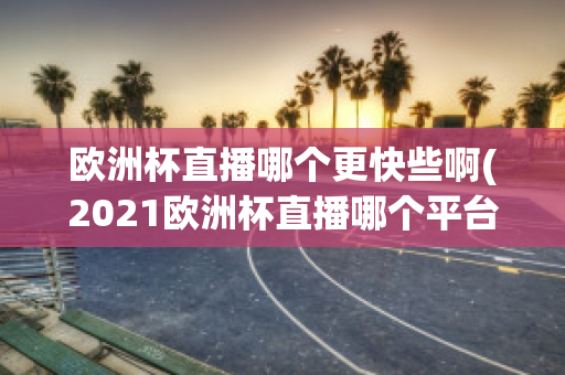 欧洲杯直播哪个更快些啊(2021欧洲杯直播哪个平台)