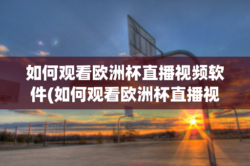 如何观看欧洲杯直播视频软件(如何观看欧洲杯直播视频软件下载安装)