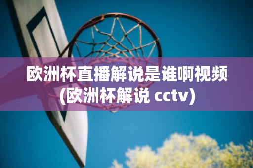 欧洲杯直播解说是谁啊视频(欧洲杯解说 cctv)