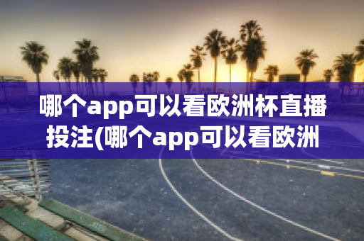 哪个app可以看欧洲杯直播投注(哪个app可以看欧洲杯直播投注比赛)