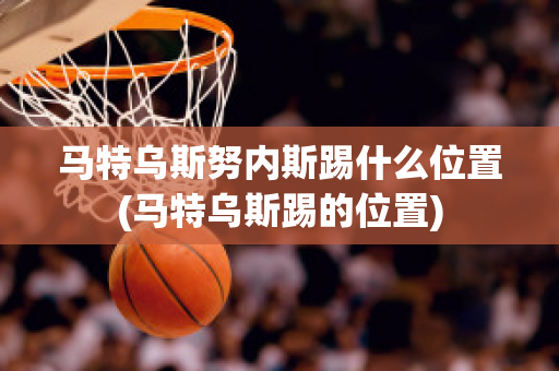 马特乌斯努内斯踢什么位置(马特乌斯踢的位置)