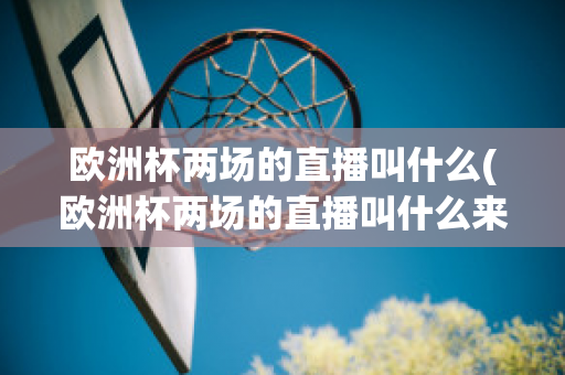 欧洲杯两场的直播叫什么(欧洲杯两场的直播叫什么来着)