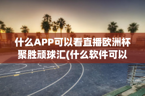 什么APP可以看直播欧洲杯聚胜顽球汇(什么软件可以看欧洲杯重播)