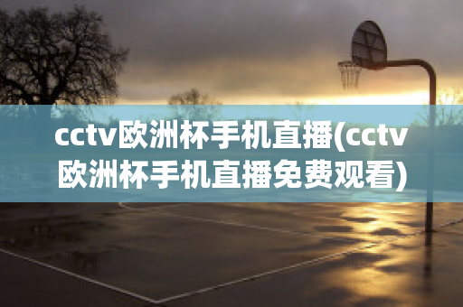 cctv欧洲杯手机直播(cctv欧洲杯手机直播免费观看)