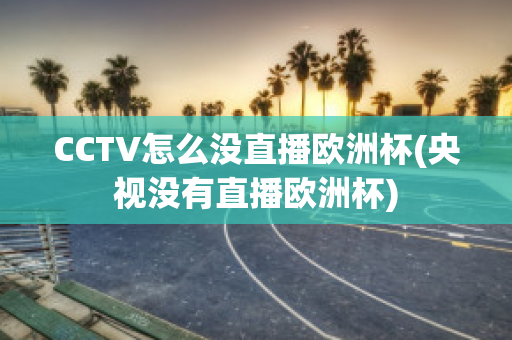 CCTV怎么没直播欧洲杯(央视没有直播欧洲杯)