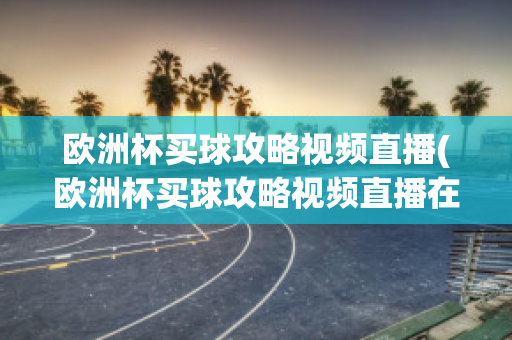 欧洲杯买球攻略视频直播(欧洲杯买球攻略视频直播在哪看)